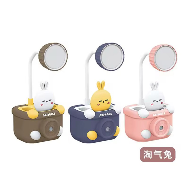 Cartoon Design Lovely Rechargeable Pen Holder Table Lamp