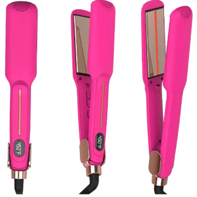 Custom Wholesale Pink Hair Volumizing Hair Straightener