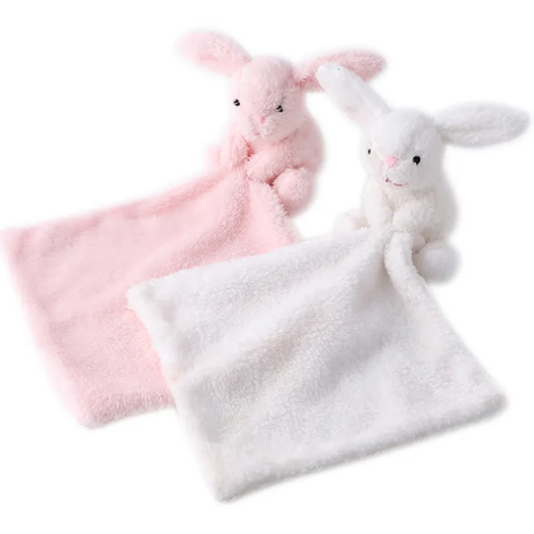 Cute Plush Rabbit Doll Toys Baby Pacifier Bunny Soothing Towel