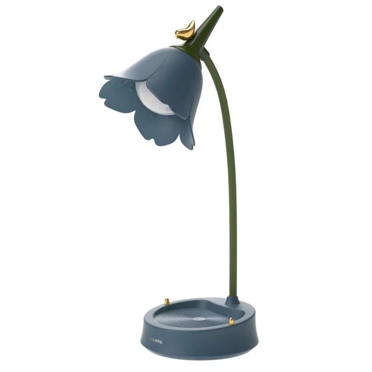 Flower LED Student Bedroom Room Reading Touch Desk Lamp