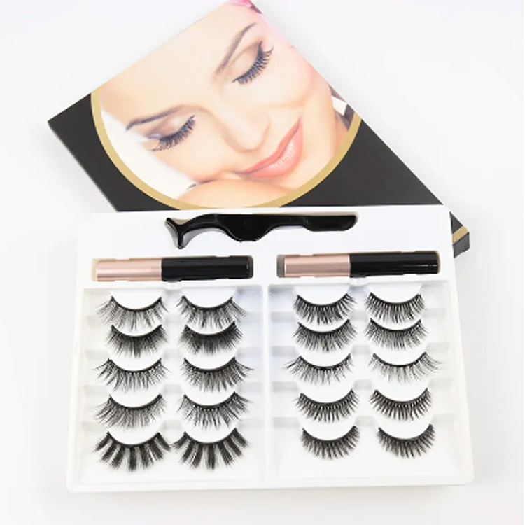 Hot Selling Magnetic Eyelashes Private Label 10 Magnets Lashes