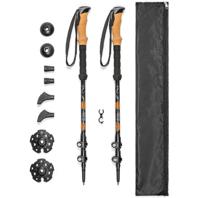 Lightweight Outdoor Aluminum Trekking Poles with EVA Grip