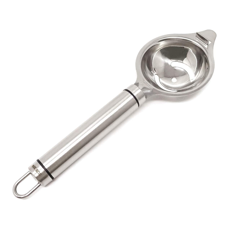 Long Handle Stainless Steel Egg Strainer White Yolk Divider