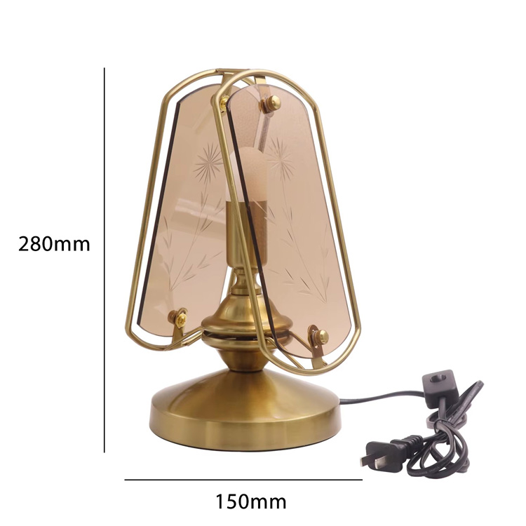 Luxury American Style Table Lamp Led Hotel Retro Desk Lamp