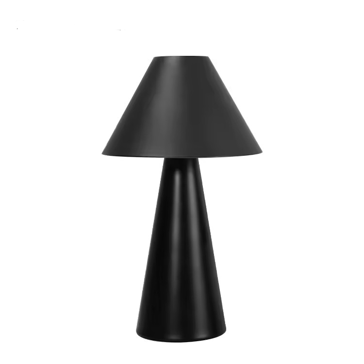 Metal Iron Cordless Rechargeable LED Mushroom Table Lamp