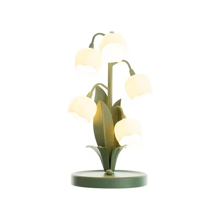 Pastoral Desk Lamp Design Heterosexual Flower Table Lamps