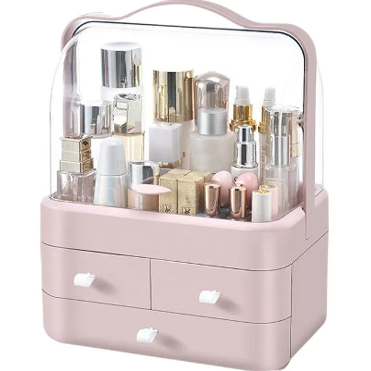 Portable Clear Rotating Multi-function Table Makeup Organizer