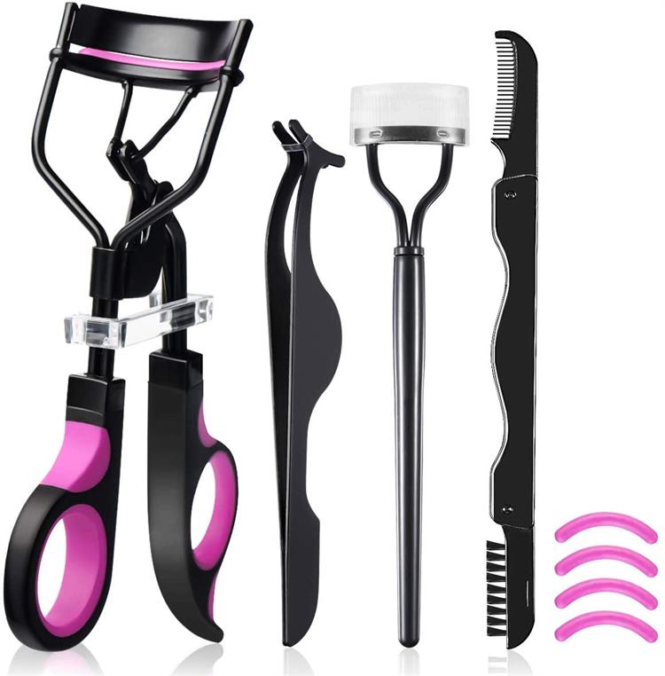 Portable Makeup Tool Set Eyelash Curler Kit