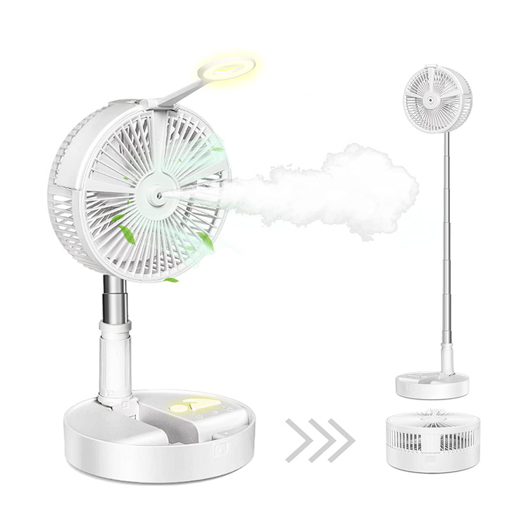 Portable Telescopic Oscillating Tower Rechargeable Fan