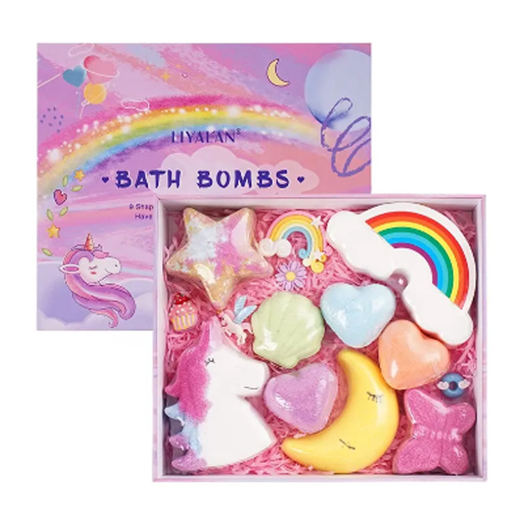 Private Label Luxury Vegan Rainbow Cloud Organic Bath Bomb