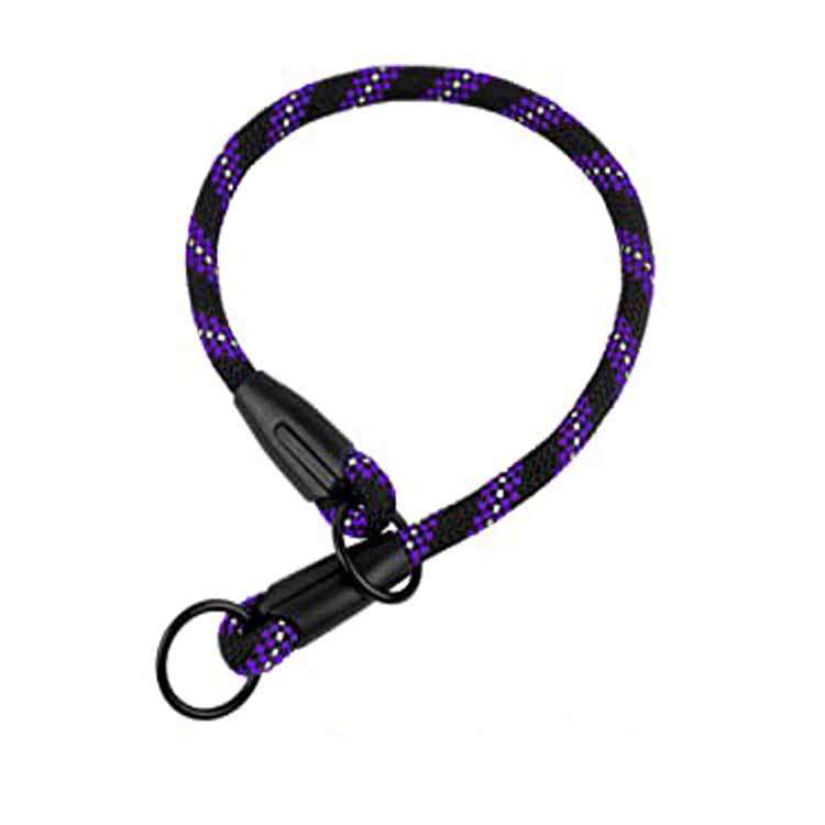 Puppy Braided Training Reflective Slip Choke Rope Dog Collar